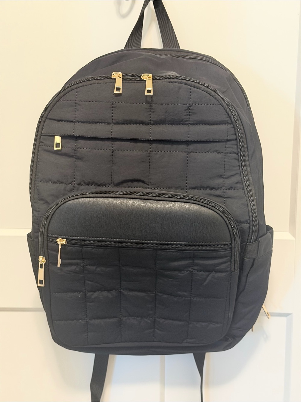CAMTOP Work and College Backpack for Women with Gold-tone Hardware.